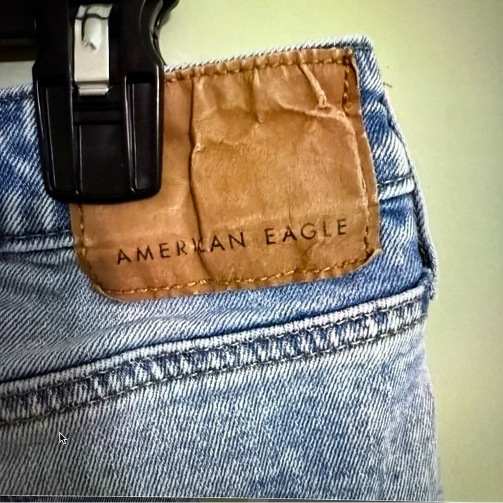 American Eagle distressed men’s tall jeans size 36 waist relaxed y2k - Picture 3 of 7